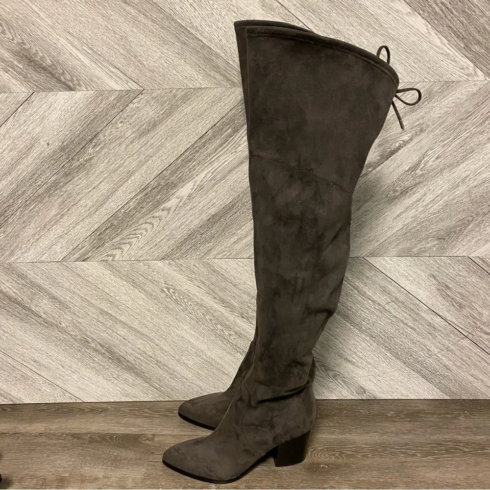 Marc Fisher | Arletta Over The Knee Boots In Grey NEW SIZE 9.5